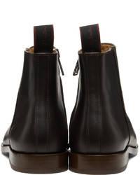 Ps By Paul Smith Leather Alan Zip Up Boots