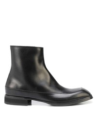The Row Leather Ankle Boots
