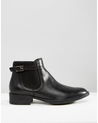 Oasis Leather Buckle Detail Chelsea Boot