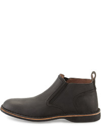 Andrew Marc Leather Chelsea Boot Black