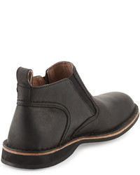 Andrew Marc Leather Chelsea Boot Black