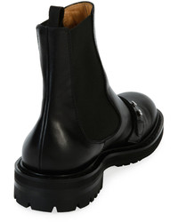 Alexander McQueen Leather Chelsea Boot Black