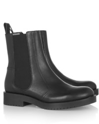 Jil Sander Navy Leather Chelsea Boots