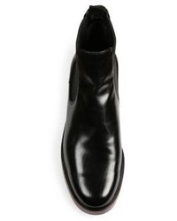 Giorgio Armani Leather Chelsea Boots