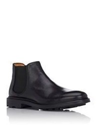 Doucal's Leather Chelsea Boots Black