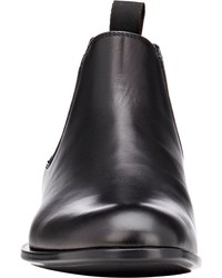 Giorgio Armani Leather Chelsea Boots Black