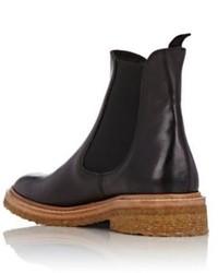 Barneys New York Leather Chelsea Boots Black