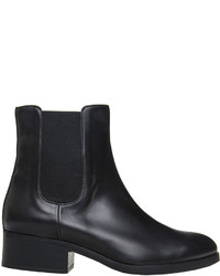 Scoop Leather Chelsea Flat Boot