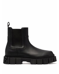 Fendi Leather Slip On Ankle Boots