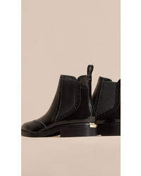 Burberry Leather Wingtip Chelsea Boots