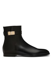 Dolce & Gabbana Logo Buckle Ankle Boots
