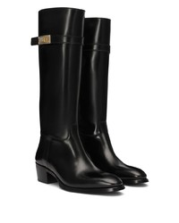 Dolce & Gabbana Logo Buckle Mid Calf Boots