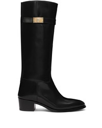 Dolce & Gabbana Logo Buckle Mid Calf Boots