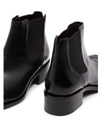 Fendi Logo Embroidered Chelsea Boots