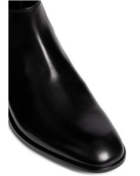 Giorgio Armani Low Cut Leather Chelsea Boots