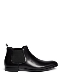 Giorgio Armani Low Cut Leather Chelsea Boots