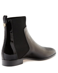 Jimmy Choo Mane Leather Patent Leather Chelsea Boot