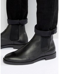Selected Marc Chelsea Boot In Black Leather