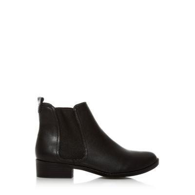 New Look Black Low Block Heel Chelsea Boots, $33 | New Look | Lookastic.com