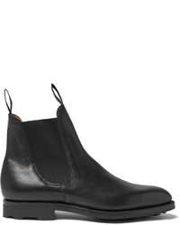 Edward Green Newmarket Grained Leather Chelsea Boots