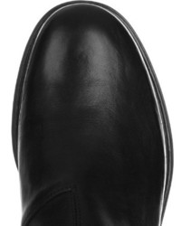 Bottega Veneta Painted Trim Leather Chelsea Boots
