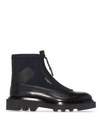 Givenchy Panelled Leather Combat Boots