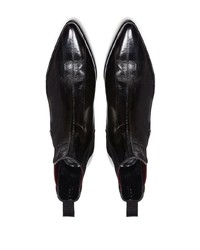 Dolce & Gabbana Panelled Pointed Toe Ankle Boots