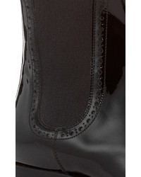 Santoni Patent Leather Chelsea Boots