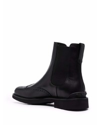 Tod's Perforated Leather Ankle Boots