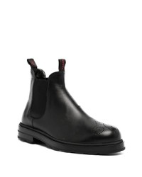 Bally Perforated Leather Chelsea Boots