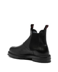 Bally Perforated Leather Chelsea Boots