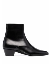 Saint Laurent Pointed Toe Side Zip Ankle Boots