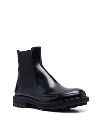 Alexander McQueen Polished Finish Ankle Boots