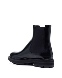 Alexander McQueen Polished Finish Ankle Boots