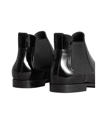 Burberry Polished Leather Chelsea Boots