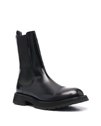 Alexander McQueen Polished Leather Chelsea Boots