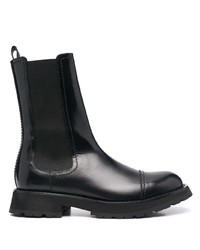 Alexander McQueen Polished Leather Chelsea Boots