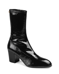 Gucci Printyl Patent Leather Zip Boot