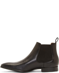 Paul Smith Ps By Black Leather Falconer Chelsea Boots