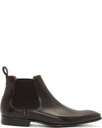 Paul Smith Ps By Black Leather Falconer Chelsea Boots