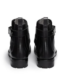 Lanvin Puzzle Leather Buckle Chelsea Boots