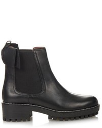 RED Valentino Redvalentino Beatle Bow Leather Chelsea Boots