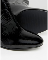 Asos Represent Premium Leather Patent Chelsea Ankle Boots