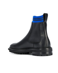 Lanvin Ribbed Trim Ankle Boots