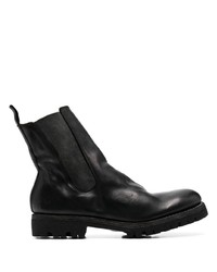 Guidi Ridged Leather Chelsea Boots