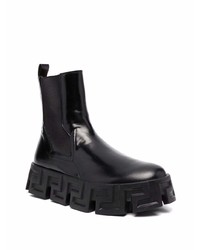 Versace Ridged Sole Ankle Boots
