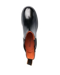 Santoni Ridged Sole Leather Boots