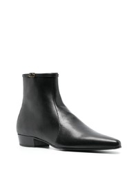 Saint Laurent Romeo Calf Leather Ankle Boots