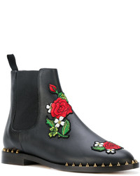 Charlotte Olympia Rose Patch Chelsea Boots