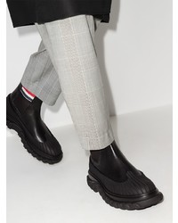 Thom Browne Rwb Stripe Leather Chelsea Boots